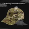 Bollkapslar Herrmilitär Baseball Cap Tactical Camouflage Vandring Casquette Hats Justerbar klassisk rebound Sun Hat Sport