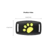 Trackers Pet GPS Tracker Dog Cat Collar WaterResistant GPS Rappel Fonction USB Charges GPS trackers pour chiens universels
