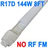 8 Fuß R17D LED-Röhrenleuchte, F96t12 HO 8 Fuß LED-Lampen, 96'' 8 Fuß LED-Ladenleuchte als Ersatz für T8 T12-Leuchtstofflampen, 100–277 V Eingang, 18000 lm, milchige Abdeckung. Krankenhäuser crestech