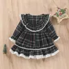 Girl Dresses Ma&Baby 1-7Y Christmas Girls Red Dress Kid Toddler Plaid Bow Tulle Tutu Party Children Year Xmas Costumes D01