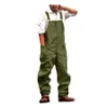 Mens Jumpsuit Plus Size Streetwear Solid Color Overalls Pockets Loose Suspenders Baggy Work Wear Cargo Pants Men 240228