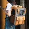 Strollers High Quality Window Transport Carrying Breathable Travel Bag Astronaut Pet Dog Space Capsule Cat Carrier Backpack