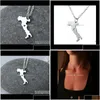 Pendant Necklaces Pendants Jewelry Drop Delivery 2021 10Pcs- European Country Map Necklace Charm Italian Italia Pride I Heart Love C Dhxnq