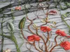 Stoffen gras bloem tule borduurwerk kanten stof bloemen gordijn gard tard bruiloft dressing verkocht door de tuin (91,5 cm)