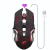 Mouse Mouse Raton Wireless Silenzioso Ricaricabile 6 Pulsanti Led Laptop Gamer Mouse per Computer Inalambrico Ordenador Sem Fio Inalambrico 19A19