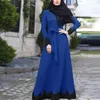 Roupas étnicas Plus Size Abaya Lace Mulheres Muçulmanas Maxi Vestido Dubai Turquia Kaftan Islâmico Eid Ramadan Modest Abayas Marrocos Caftan Robe