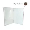 Caixas 2pcs Super Slim Clear Caixa de plástico transparente com dois tipos de espuma Fly Fishing Boxes seguram moscas