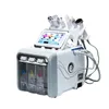 6 in 1 뷰티 악기 진공 얼굴 청소 물 산소 제트 껍질 껍질 하이드로 다이아몬드 Dermabrasion Machine 기공 청소기 얼굴 관리 가정용 미용 장비