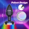 LED Buttplug Telecomando senza fili Plug anale vibrante Butt plug Vibratore Massaggio prostatico Masturbatori Giocattoli sessuali per uomini Donne 240227