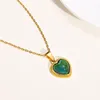 Pendant Necklaces Vnox Trendy Temperature Change Color Mood For Women Heart Love Smart Discolor Collar Gift BFF Jewelry