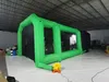 Portable green Inflatable Spray Paint Booth Oxford Inflatable Car Tent for Outdoor Car Maintenance With 2 blowers free ship to your door