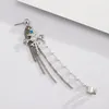 Studörhängen EM036 Simple Personality Geometry Cross Imitation Pearl Alloy Drop Earring Jewelry Wholesale