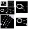 Chains 925 Sier P Smooth Snake Chains Necklace 1Mm Chain Mixed Size 16 18 20 22 24 Inch Drop Delivery Jewelry Necklaces Pendants Dhgaa