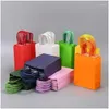 Cadeau cadeau 10pcs kraft papier bonbons sac coloré sacs à main mariage colorf shop drop livraison dheuy