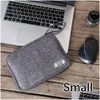 Sacos de armazenamento Novos sacos de armazenamento Atualização Digital Bag Mti-Funcional Dados Mobile Power Fone de Ouvido À Prova D 'Água Organizador Drop Delivery Home Ga Dhe4u