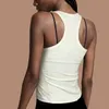 Fashion Fitness Vest Tops Yoga Designer Lulu Camisoles Tanks Women Senknit Antibacterial Deodorant Workout High Elastic Breathable Quickdrying Running Gym Yo IME