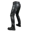 Broek Motor PU-leren broek Heren met beschermende kleding Valbestendige rechte broek Winddicht Motorcross rijden Joggers XS3XL