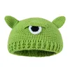 Berets Alien Headgear Crochet Hat Party Holiday Devil Theme For Teens Men Women