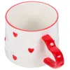 Ensembles de vaisselle tasse à café en céramique Cappuccino expresso tasse mignonne thé au lait Latte motif de coeur