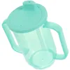 Waterflessen Volwassen Sippy Cup 2 Handvatten Plastic Mok Drinken Gehandicapten Ouderen Morsbestendig Dysfagie Parkinson Aids Leven