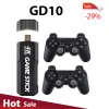 Consoles GD10 4K Game Stick 128GB nouvelle Console de jeu vidéo rétro 2.4G contrôleurs sans fil sortie HD 40 + simulateurs 40000 + jeux intégrés