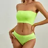 Soutien-gorge Ensembles Femmes Soutien-gorge sans couture Ensemble Lingerie sans bretelles Sexy Culotte brésilienne Bikini Push Up Top Femme Bandeau Sous-vêtements