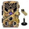 Câmeras Digitais HTHL-Trail Game Camera 20MP 1080P Caça Sensor de Movimento com 940Nm IR Night Vision Impermeável IP66 Cervos