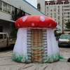 Светодиодная рекламная гигантская надувная палатка-гриб с воздуходувкой и светом для ночного клуба или свадебного декора