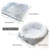 Tapis lit pour chat pliable coussin pour animaux de compagnie carré en peluche tapis de lit pour chat petit chien couverture de repos dormir chiot chats nid coussin de sommeil cama para gatos