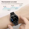 Relojes SKMEI Bluetooth Llamada Reloj inteligente Hombres Temperatura corporal Oxígeno en sangre Monitor de ritmo cardíaco Reloj inteligente resistente al agua para Android ios