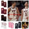 Virginia Tech Hokies 31 Robbie Beran 11 John Camden 4 Mekhi Long 34 Mylyjael Poteat 15 Lynn Kidd basketball jersey 5 Patrick Wessler 0 Hunter Cattoor 2 MJ Collins custom