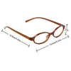 Solglasögon 1/3st Red Green Oval Frame Glasses Women Girls Y2K Retro Anti Blue Light Eyewear Glass Computer Reading Gelgassor Dekorativa