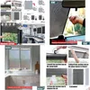 Sacos de armazenamento Novos sacos de armazenamento Sunshade Roller Blinds Ventosa Cortinas blackout para sala de estar Carro Quarto Cozinha Escritório -Perfora Dhny1