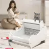 箱スマート囲まれた猫のベッドパン屋内便利なセルフクリーニングキャットベッドパントイレオートマチックアレロスパラガトペット製品YY50CB