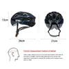 Caschi da moto Casco da ciclismo MTB Bici traspirante con fanale posteriore da uomo Berretto da bicicletta Donna Sport all'aria aperta Escursionismo Equitazione