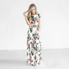 Dress Floral Long Dress for Women Summer Fashion Print Clothing Evening Dresses Elegantes Casual Party Vestidos Para Mujer Robe Femme