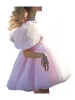 Kleid Damen Puffärmel Tüll Prinzessin Kleid Fee Rüschen Flowy Mesh Mini Sommerkleider Korsett Selkie Poofy Kostüm