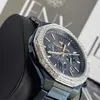 Jeny Jewels Top Brand Luxury Bling Quartz Round Men Watch 힙합 스테인레스 스틸 랩 성장 기계 벨트 다이아몬드 워치