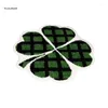 Mattor Patricks Day Front Porch Rugs Welcome Mat Lucky Clovers Door Home Decorations 11UA