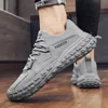 Atlético Hombres Mujeres Zapatos para correr Confort Claro Caqui Negro Gris Zapatos para hombre Mujeres Entrenadores Zapatillas deportivas Tamaño 39-44 GAI