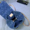 Denim Mini Venice Plecak luksusowy plecak szkolna szkolna szkolna plecak Rucksack Plecak Men Men Kobiet Plecak Large Portable Dekoracja Plecak M46836