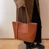 Вечерние сумки, кошельки, брендовая дорожная сумка, большая сумка из искусственной кожи на плечо для женщин, весенний тренд 2024, женская сумка-шоппер с каменным дизайном, сумки