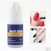 Nagelgel 4pc/pack lim för stick borr colle perruque pour faux ongle nagellijm pegamento de unas postizas nagel kleber drop leverans ot0zb