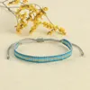 Charm Bracelets C.QUAN CHI Simple Blue Mood Handmade MIYUKI Braided Beaded Fashion Women's Adjustable Jewelry 2024