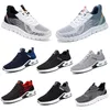 Nouveaux modèles printemps hommes chaussures de course chaussures plates semelle souple bleu gris couleur blocage sport respirant confortable grande taille 39-45