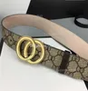 Mode classique hommes concepteur ceintures femmes hommes décontracté lettre boucle lisse ceinture de luxe 20 couleurs largeur 3.8 cm avec boîte
