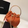 Candy Color Diamonds Bucket Buck Bage Hand Handbags Conder Counter Crossbody Fact for Women 2023 Evening 240228