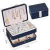 Aufbewahrungsboxen, Behälter, Aufbewahrungsboxen, Größe S/M/L, Schmuck-Organizer, Display, Reise-Schmucketui, tragbare Box, Pu-Ohrring-Halter, Drop Deli, Dhhlz