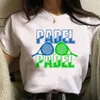 Camisetas femininas Padel Tee Mulheres Harajuku Camisa Menina Manga Roupas