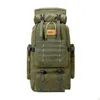 Laptop Cases Backpack Outdoor 80L Backpacktactical Military Cam Hiking Men Canvas Travel Climbing Bag Rope Sling Large Rucksack Drop D Otxc8